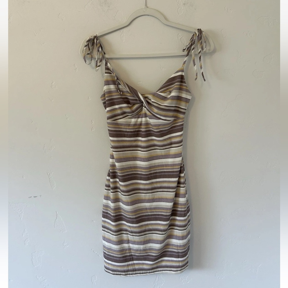 NWT Heatherly Mini Dress Sz Small Boutique Stripes Concert Summer
